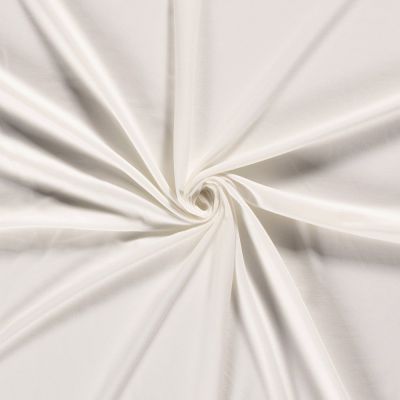 Tissu Gabardine de Viscose extensible Carmina uni Ecru - Par 10 cm