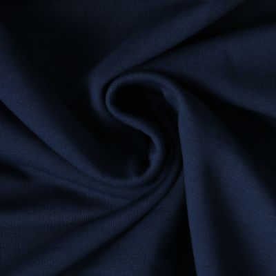 Tissu Sweat léger Soline uni Bleu indigo foncé - Par 10 cm