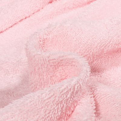 Tissu Eponge légère 340 g/m² uni Rose bébé - Par 10 cm