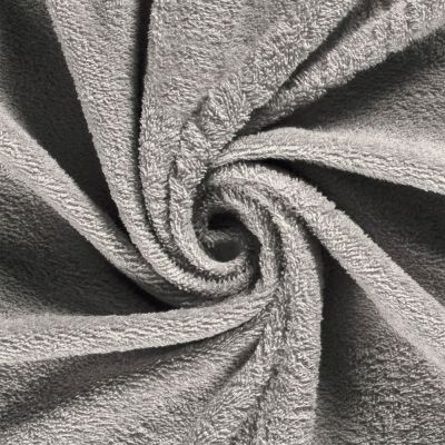 Tissu Eponge légère 340 g/m² uni Gris clair - Par 10 cm