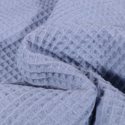 Tissu Nid d&#039;abeille Bleu lavande - Par 10 cm