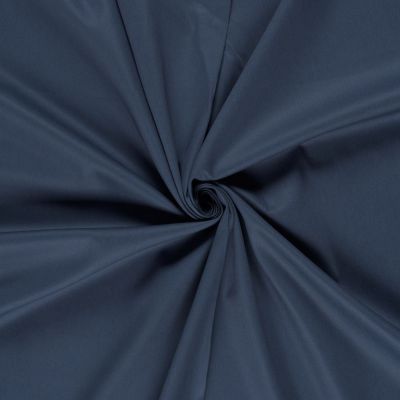 Tissu Coton satiné uni New York Bleu acier - Par 10 cm