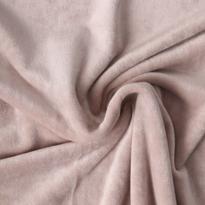 Tissu Velours d&#039;ameublement extensible Alcéa uni Beige - Par 10 cm