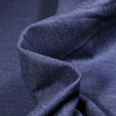 Tissu Jean épais extensible Bleu foncé - Par 10 cm