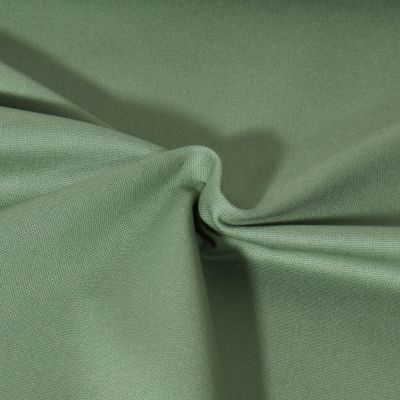 Tissu Toile Coton Canvas uni Mateo Vert olive - Par 10 cm
