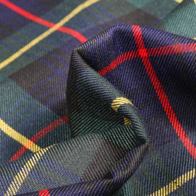 Tissu Tartan Ecossais  Harold sur fond Vert foncé - Par 10 cm