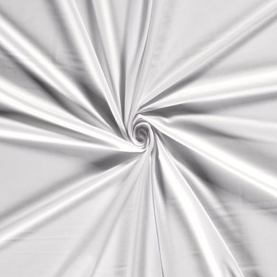 Tissu Jersey de coton uni Blanc - Par 10 cm
