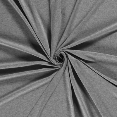 Tissu Jersey de coton Roma Gris clair - Par 10 cm