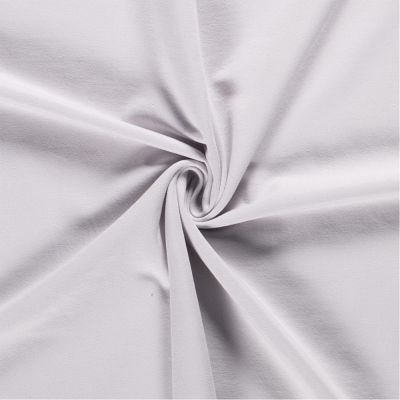 Tissu Sweat léger French Terry uni Gris clair - Par 10 cm