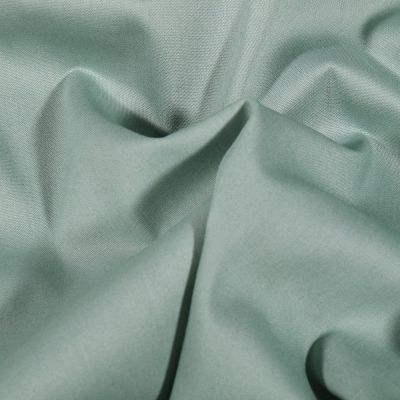 Tissu Popeline de coton Uni Vert d&#039;eau - Par 10 cm