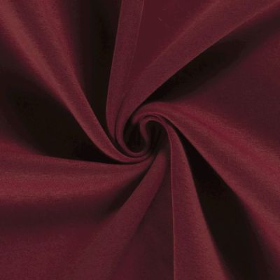 Tissu Molleton Sweat uni Bordeaux - Par 10 cm