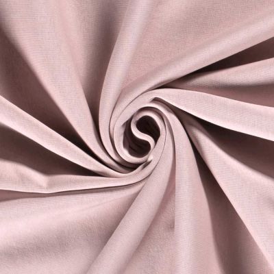 Tissu Molleton Sweat uni Rose clair - Par 10 cm