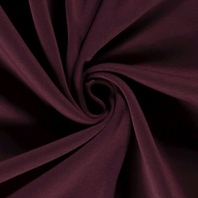 Tissu Molleton Sweat uni Bordeaux foncé - Par 10 cm