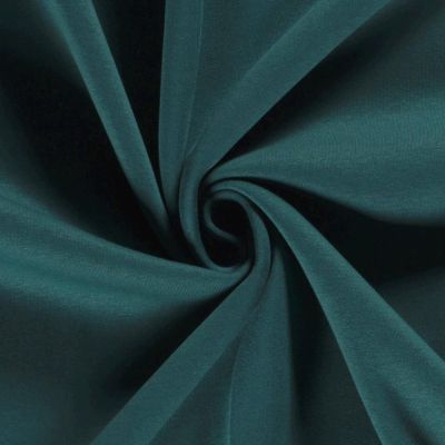 Tissu Molleton Sweat uni Bleu canard - Par 10 cm