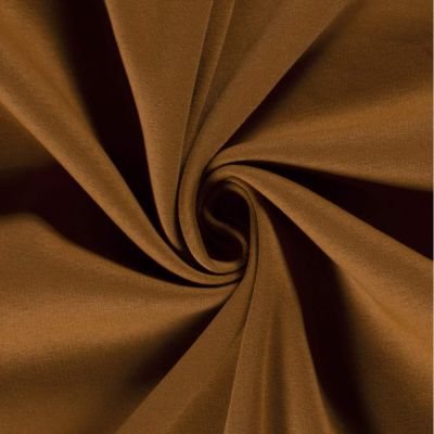 Tissu Molleton Sweat uni Camel - Par 10 cm