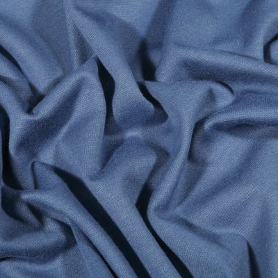 Tissu Jersey Milano uni Bleu indigo - Par 10 cm