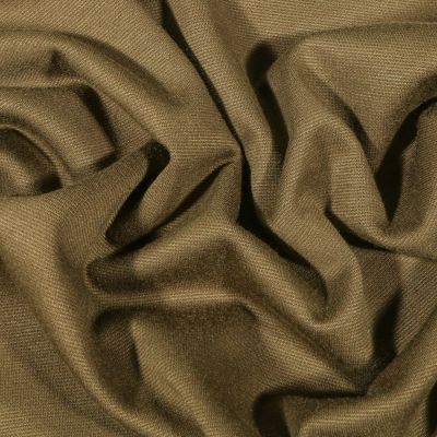 Tissu Jersey Milano uni Vert kaki foncé - Par 10 cm