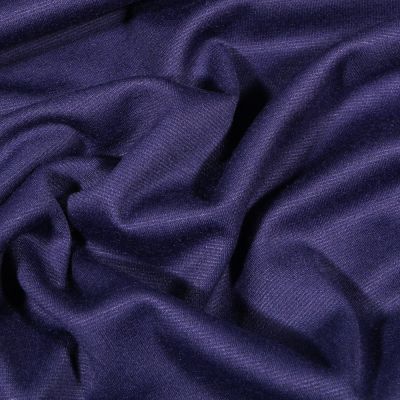 Tissu Jersey Milano uni Bleu foncé - Par 10 cm