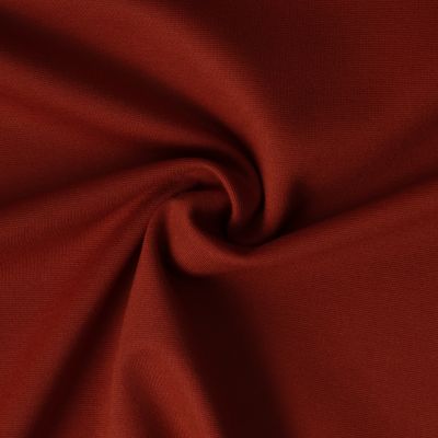 Tissu Jersey Viscose épais Romana uni Brique - Par 10 cm