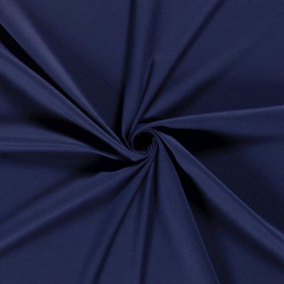 Tissu Jersey Viscose épais Romana uni Bleu marine - Par 10 cm
