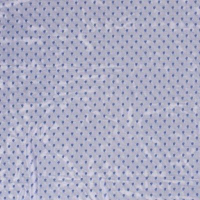 Tissu Tulle souple à pois Bleu foncé - Par 10 cm