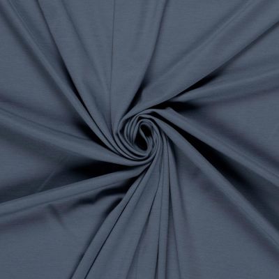 Tissu Jersey Viscose Modena uni Bleu indigo - Par 10 cm