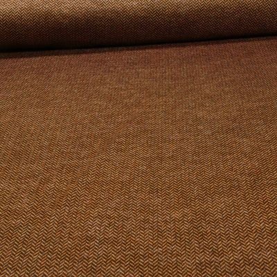 Tissu Jersey Milano toucher laine Chevrons sur fond Ocre - Par 10 cm