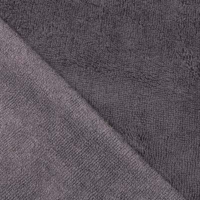 Tissu Micro Éponge Bambou Gris foncé - Par 10 cm