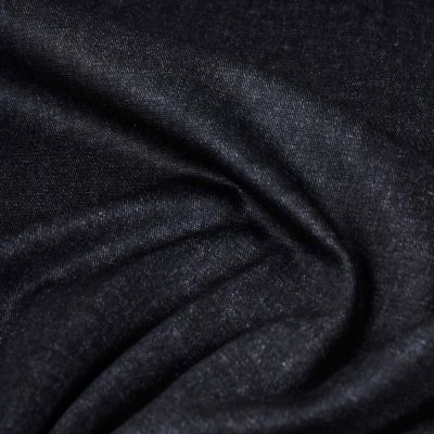 Tissu Jersey Milano chiné Noir - Par 10 cm