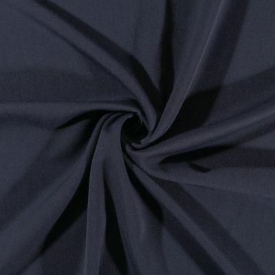 Tissu Gabardine de viscose uni Bleu marine  - Par 10 cm