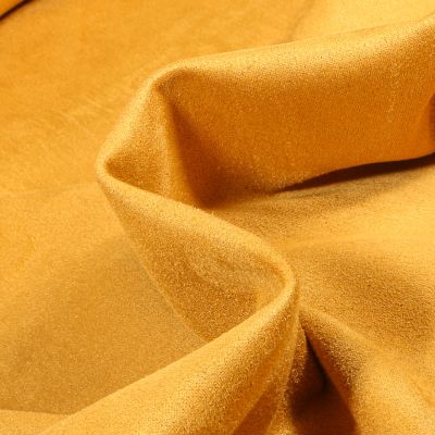 Tissu Suédine Scuba Emmy sur fond Jaune - Par 10 cm