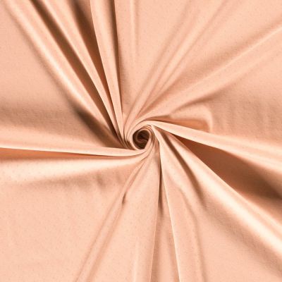 Tissu Jersey Coton ajouré Baby Rose bébé - Par 10 cm
