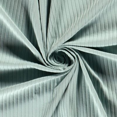 Tissu Jersey Bord Côte Baby uni Vert menthe - Par 10 cm