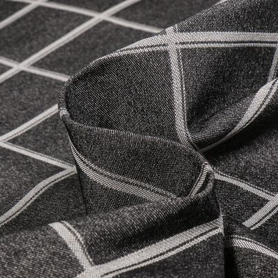 Tissu Bengaline jacquard Lexi sur fond Noir - Par 10 cm