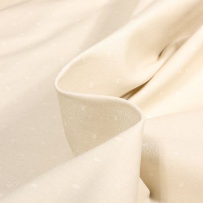 Tissu Bengaline Dots sur fond Ecru - Par 10 cm