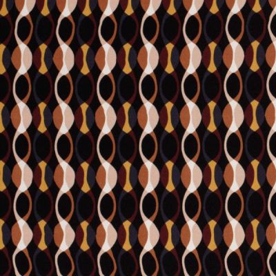 Tissu Viscose Twill Glenn sur fond Bordeaux foncé - Par 10 cm