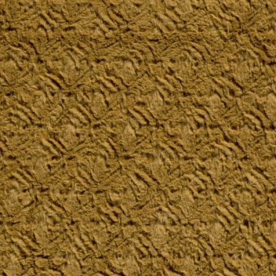 Tissu Fausse fourrure tout doux Llario sur fond Ocre - Par 10 cm