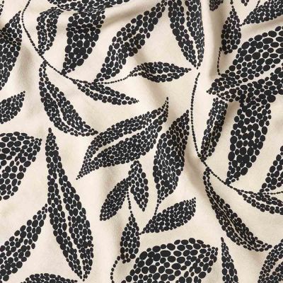 Tissu upcycling Coupon de 3 m Viscose texturé Beige nacré 