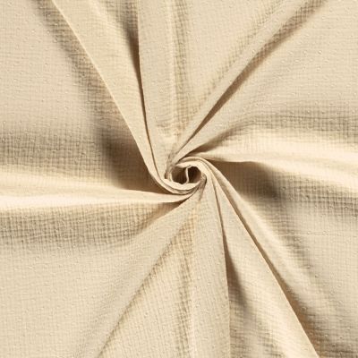 Tissu Double gaze Plumetis uni Ecru - Par 10 cm