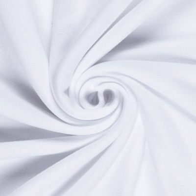 Tissu Micro Polaire tout doux uni Blanc - Par 10 cm