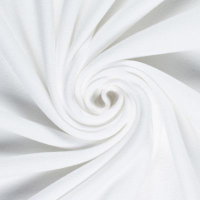 Tissu Micro Polaire tout doux uni Blanc cassé - Par 10 cm