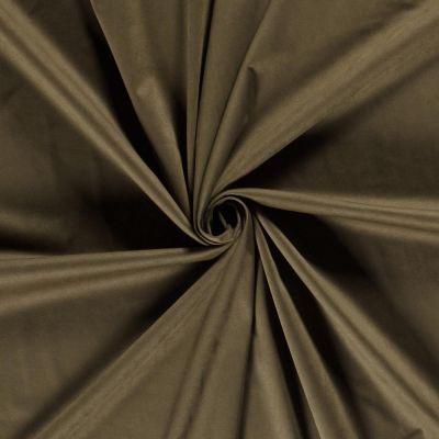 Tissu Suédine extensible  Elora aspect daim uni Vert kaki - Par 10 cm