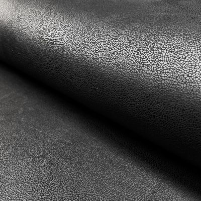 Tissu Suédine extensible effet vieilli Noir - Par 10 cm