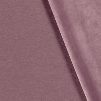 Tissu Jersey Polyviscose envers velours tout doux Vieux rose - Par 10 cm