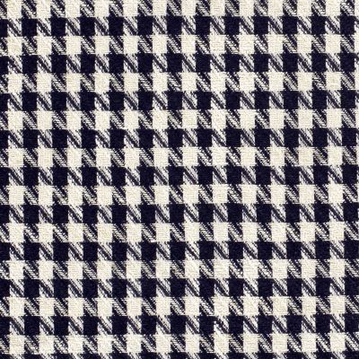 Tissu Jacquard épais Lurex carreaux Bleu marine - Par 10 cm