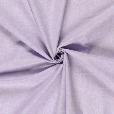 Tissu Lin et coton uni Verona Lilas - Par 10 cm