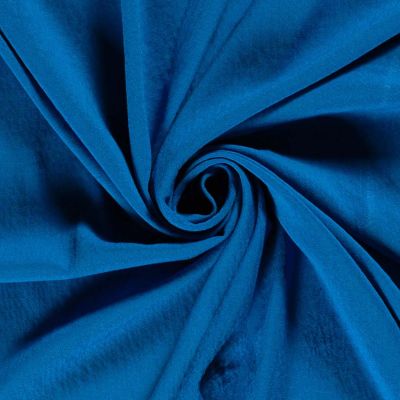 Tissu Viscose Bubble légèrement extensible uni Bleu roi - Par 10 cm