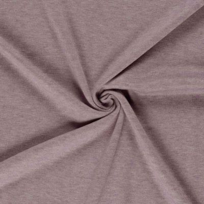 Tissu Maille Jersey Viscose chiné sur fond Mauve - Par 10 cm