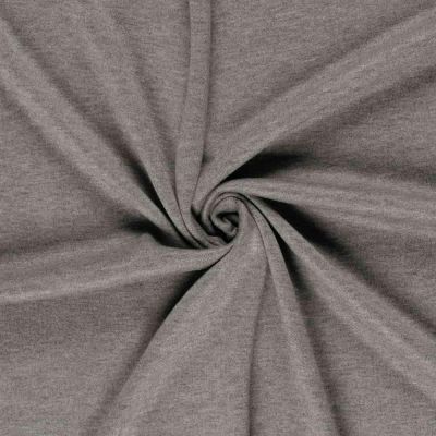 Tissu Maille Jersey Viscose Gris chiné - Par 10 cm