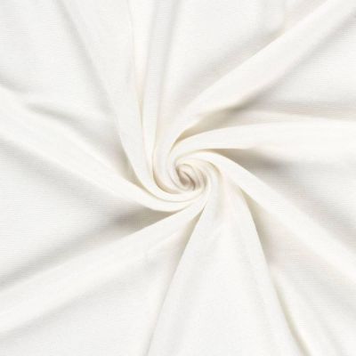 Tissu maille Viscose lourde Stella uni Blanc - Par 10 cm